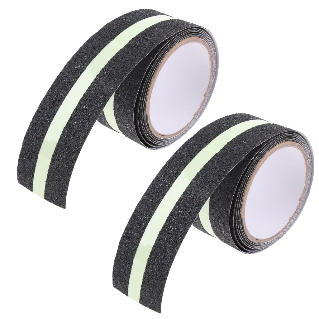 2 Abrasive Adhesive Tape Anti Slip Safety Tape Non Skid Stair Step Grip Boat