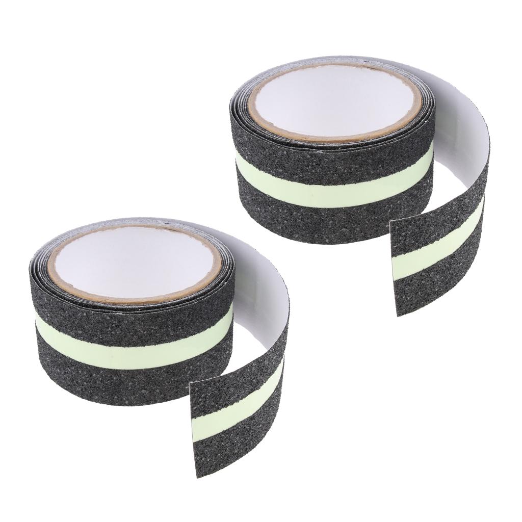 2 Abrasive Adhesive Tape Anti Slip Safety Tape Non Skid Stair Step Grip Boat