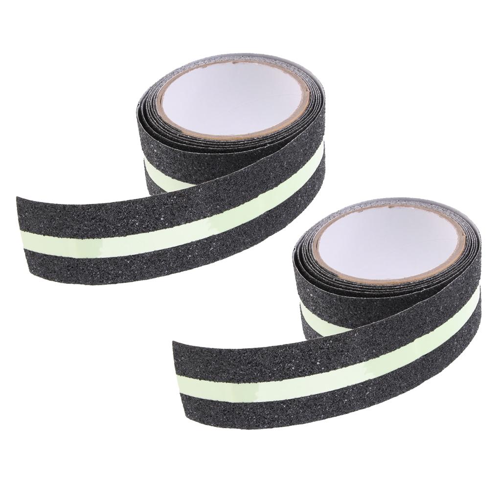 2 Abrasive Adhesive Tape Anti Slip Safety Tape Non Skid Stair Step Grip Boat