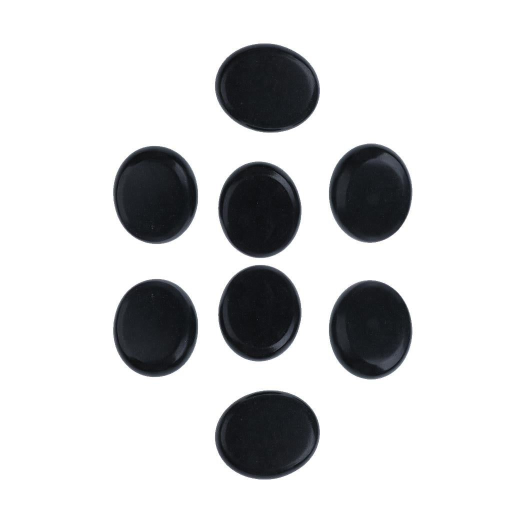 8 Pcs Hot Spa Massage Stone Rock Basalt Energy Stone for Body Facial Care