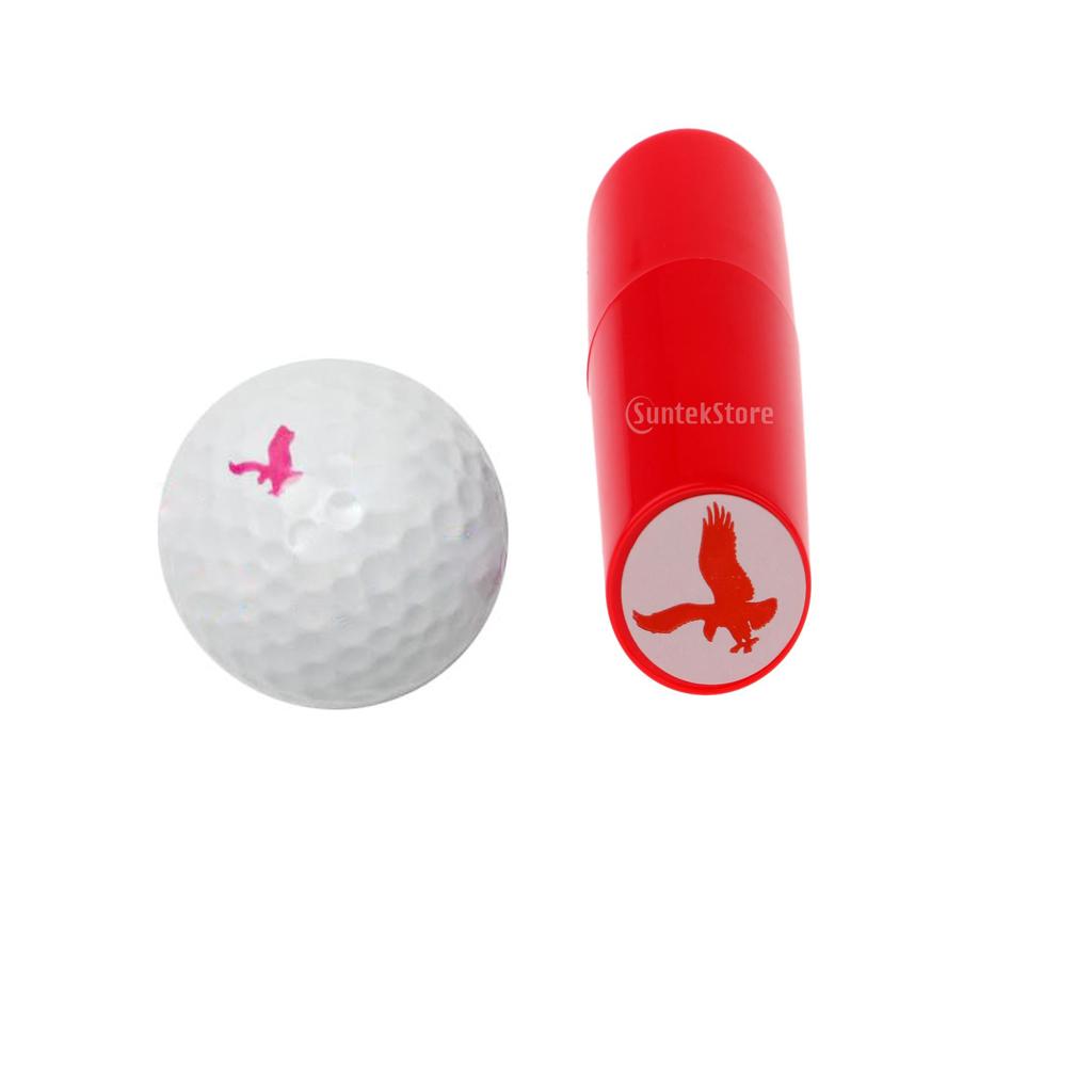 2 pcs Colorfast Quick-dry Golf Ball Stamper Marker Impression Seal Eagle