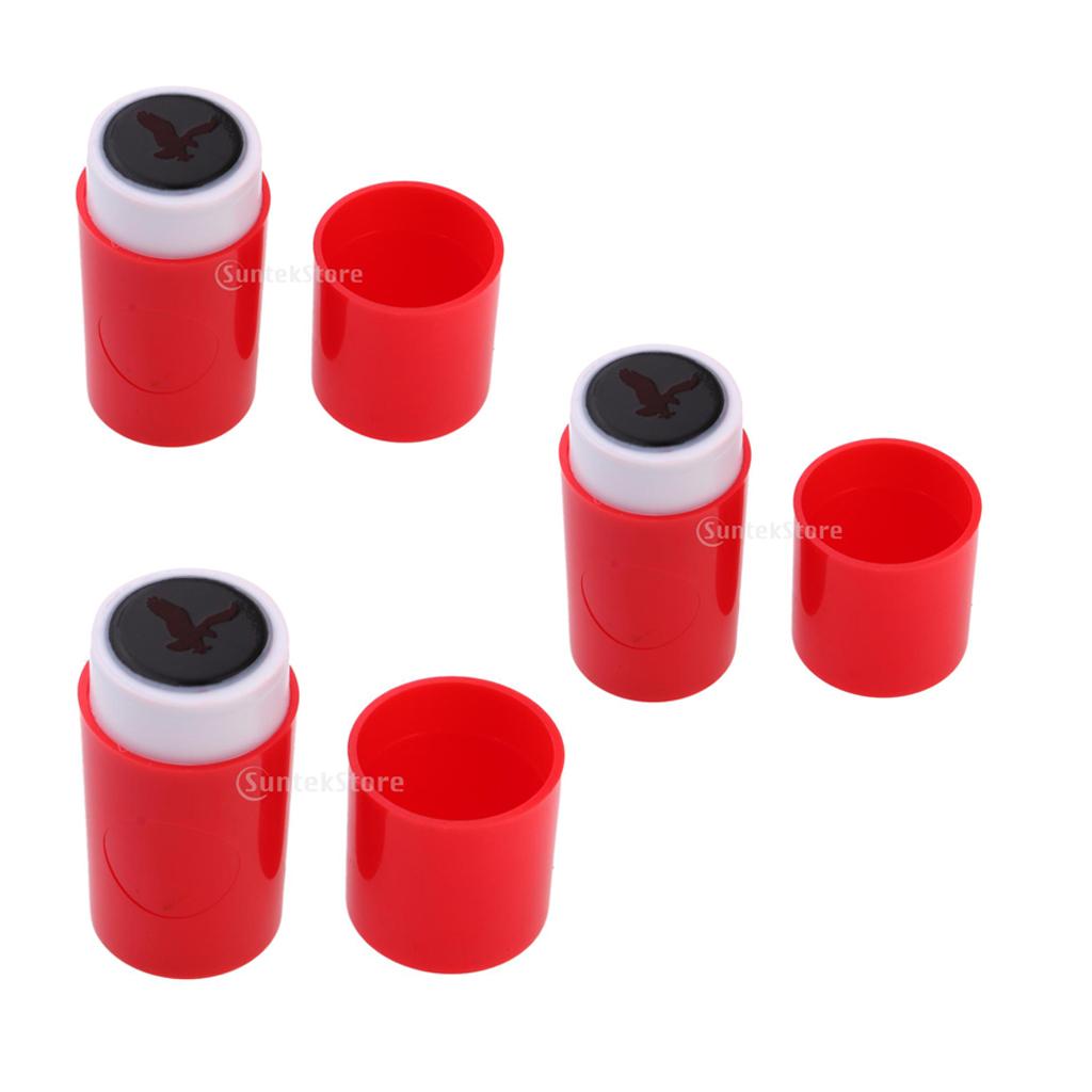 3pcs Colorfast Quick-dry Golf Ball Stamper Marker Impression Seal Eagle