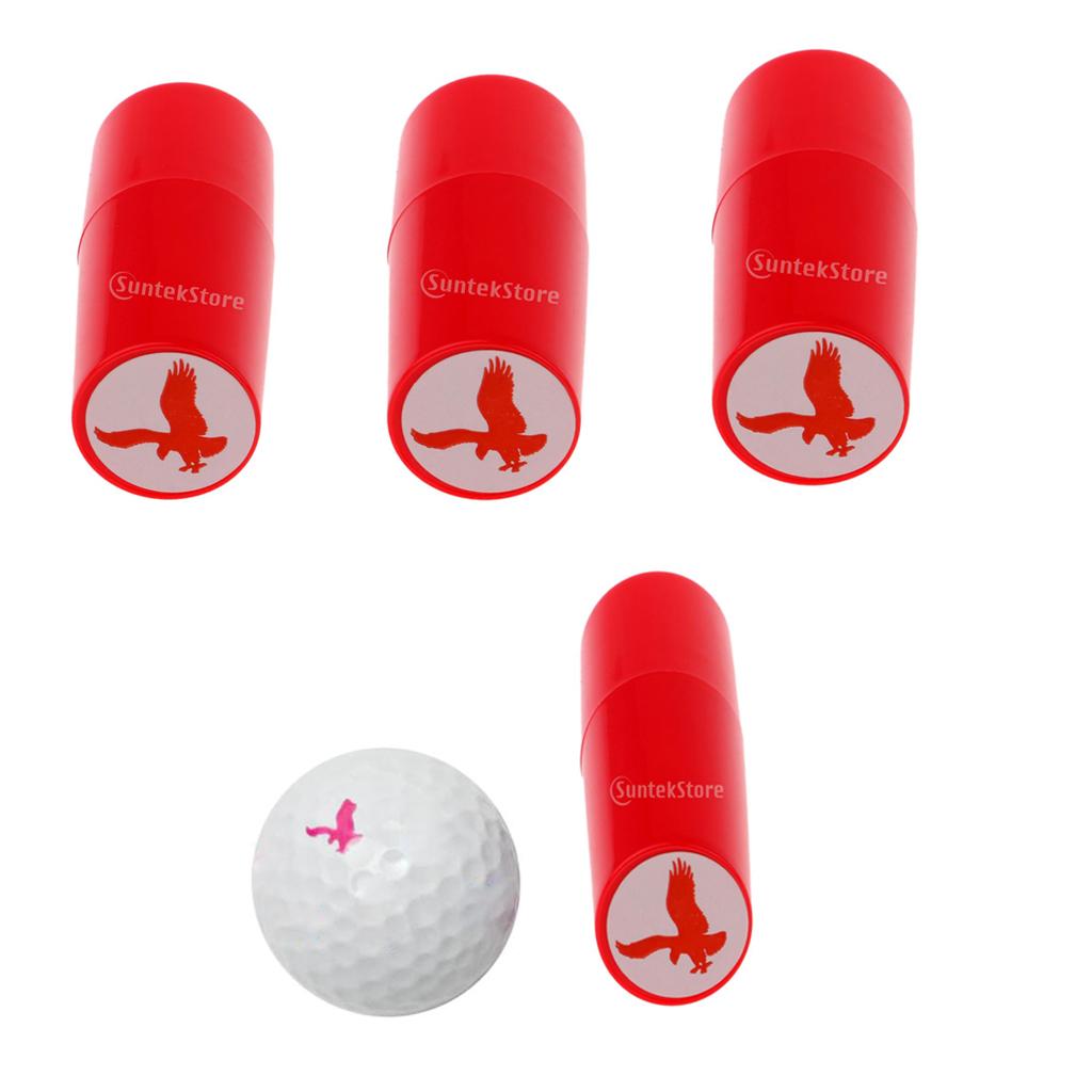 3pcs Colorfast Quick-dry Golf Ball Stamper Marker Impression Seal Eagle