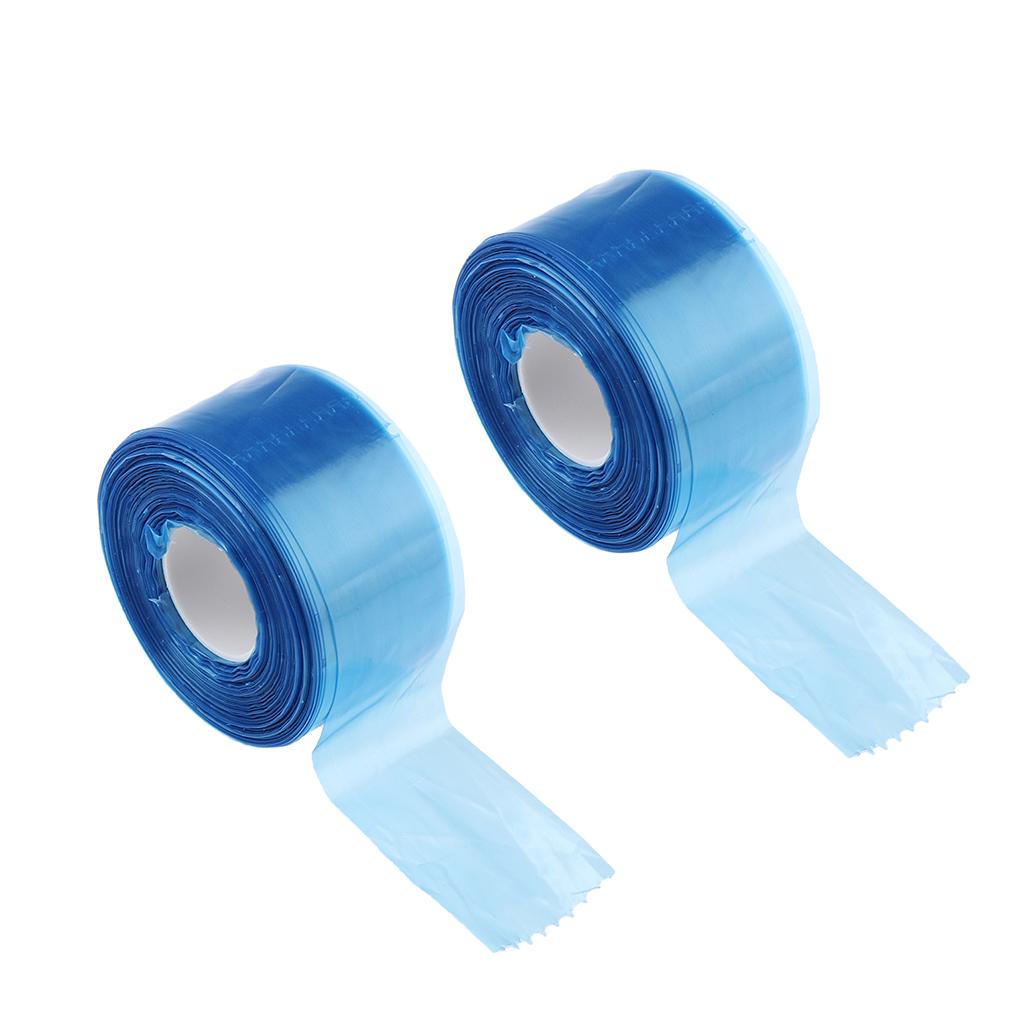 400pcs Disposable Salon Hair Dyeing Blue Protector Covers for Glasses Legs