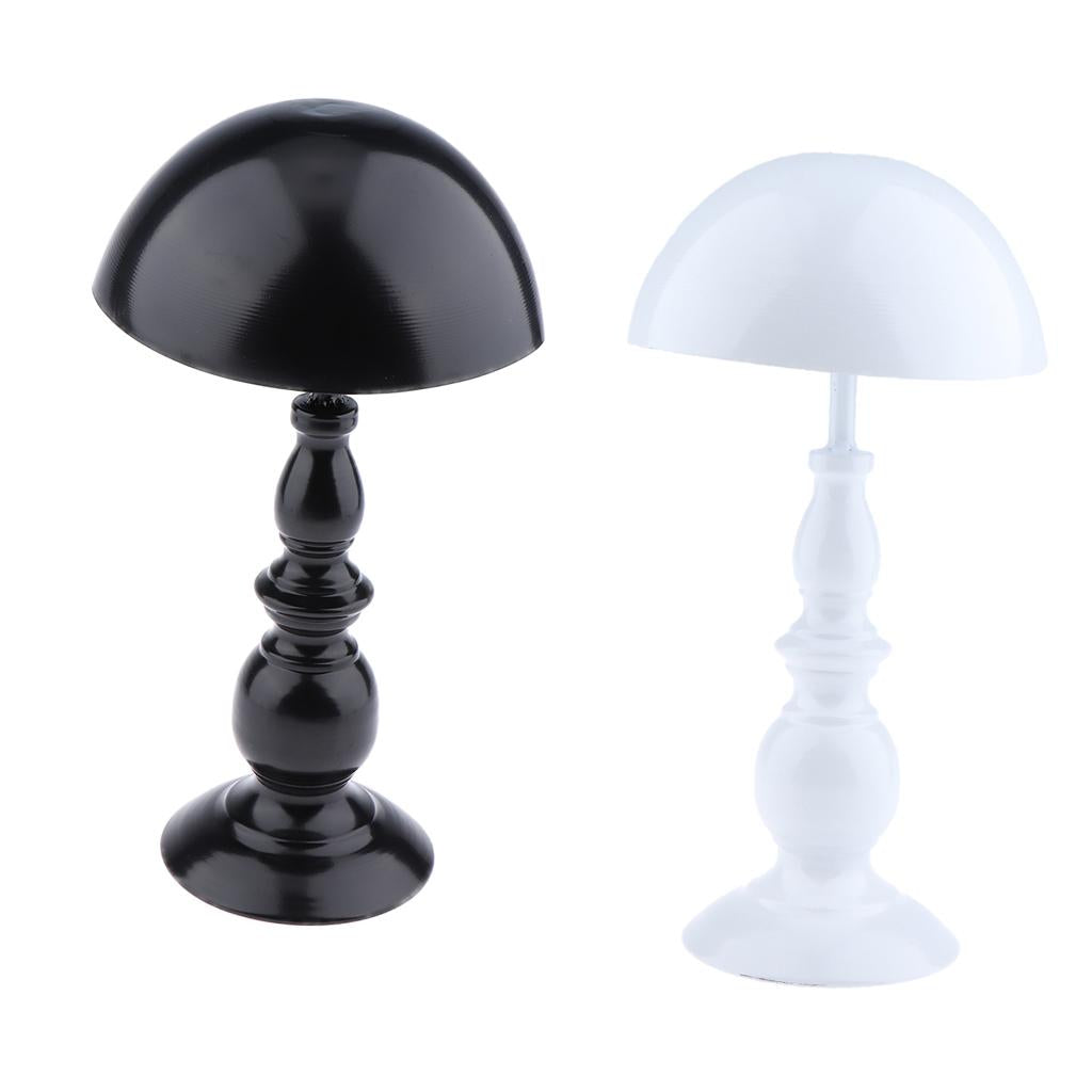 2 Retro Wig Hanger Metal Cap Display Stand Rack for All Wigs Hat Black White