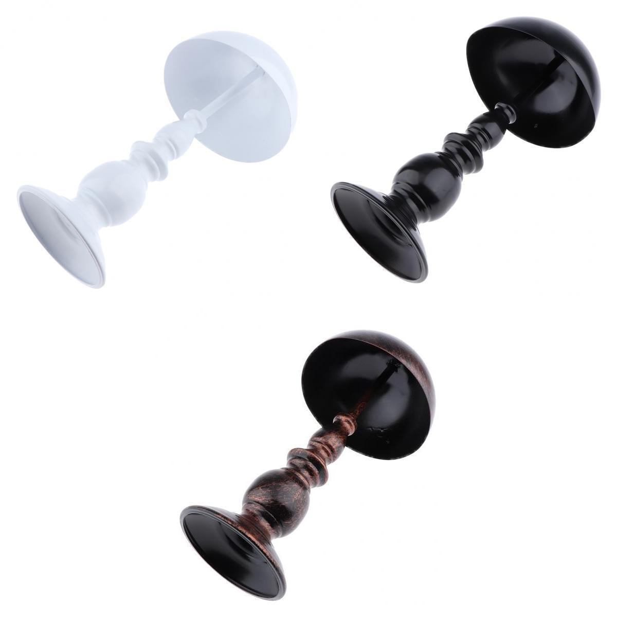 3pcs Retro Wig Hanger Metal Cap Display Stand Rack for All Wigs Hat 3 Colors