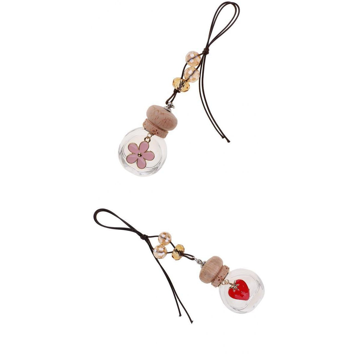 2 x Car Home Perfume Bottle Hanging Air Freshener Diffuser Fragrance Bottle