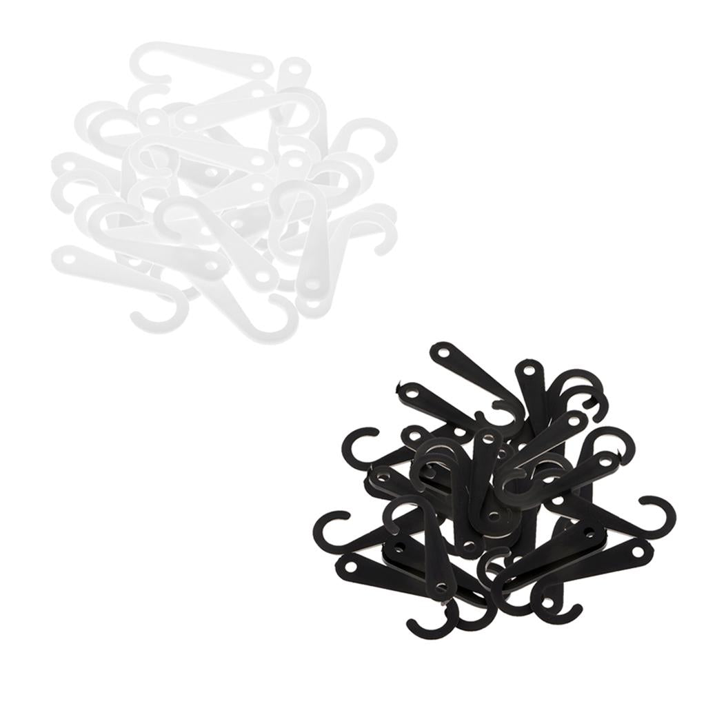 100pcs Plastic J Hooks Fasteners Socks T-Shirt Clothing Display Hanger