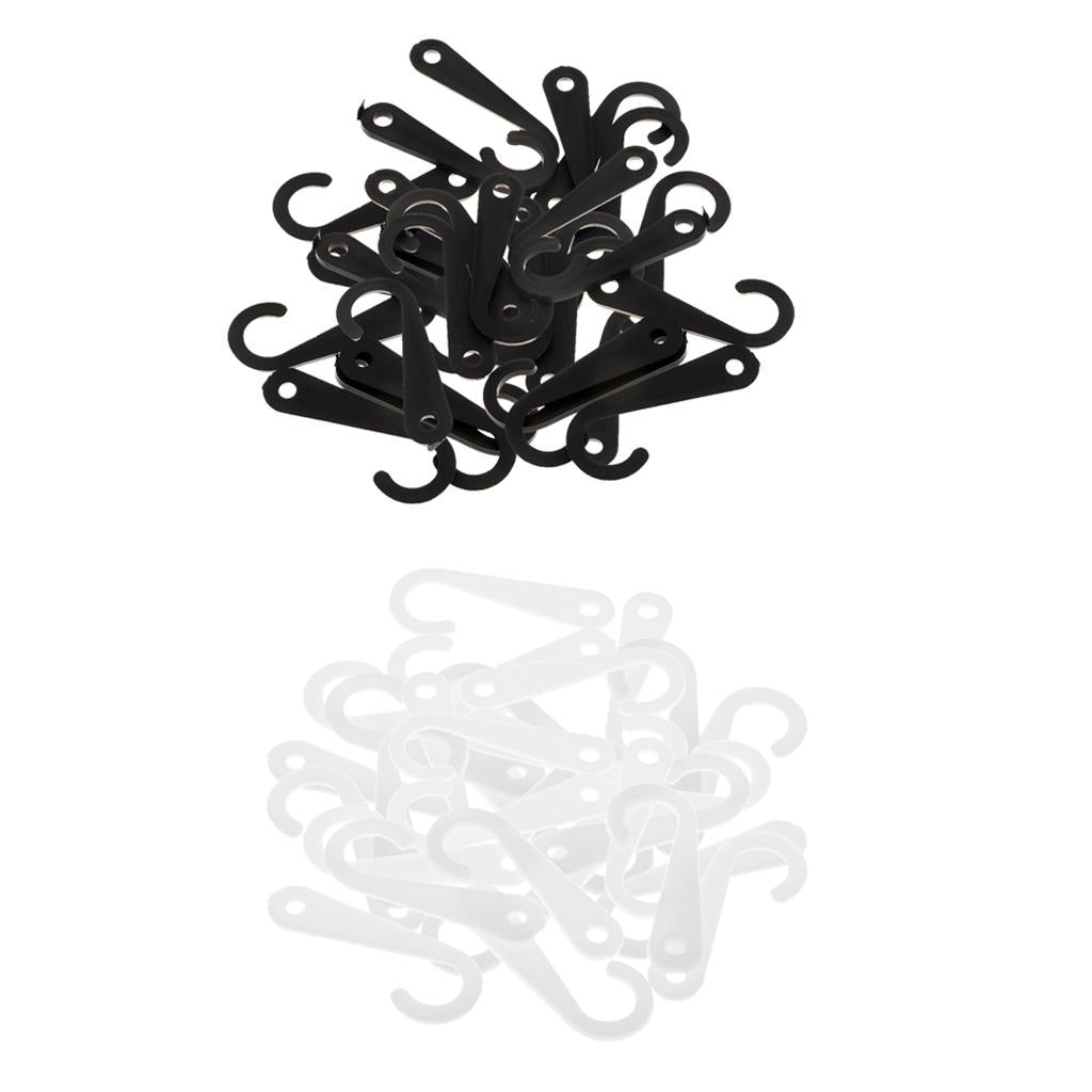 100pcs Plastic J Hooks Fasteners Socks T-Shirt Clothing Display Hanger