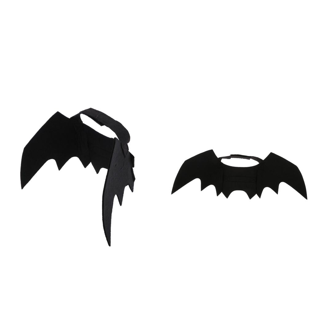 2 Pcs Halloween Pet Cat Bat Wings Cool Design Party Bat Cosplay Costume