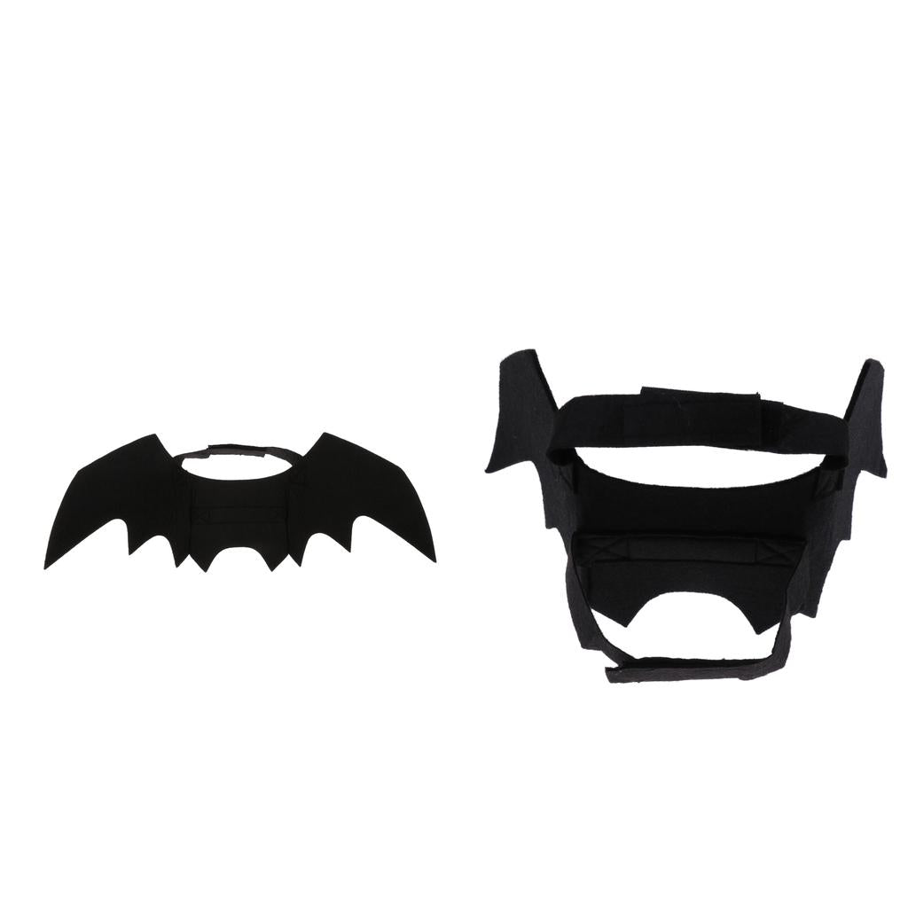 2 Pcs Halloween Pet Cat Bat Wings Cool Design Party Bat Cosplay Costume