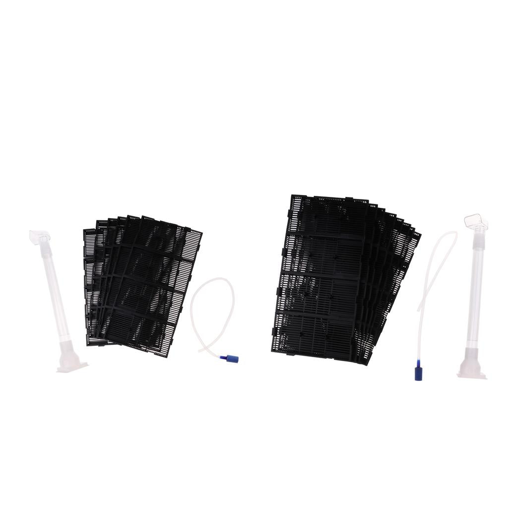 2 Pcs Aquarium Fish Tank Under Gravel Filter Board Plate Air Tube 24P/32P