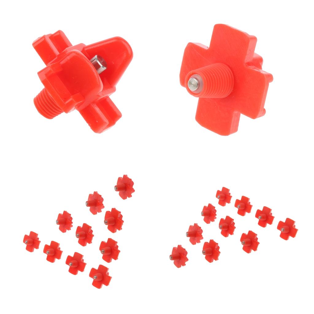 20Pcs New Horizontal Side Chicken Nipples Watering Drinking Fountains