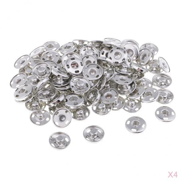 200 Sets Copper Snap Fastener Sew-On Snap Buttons for Clothing Sewing 12mm