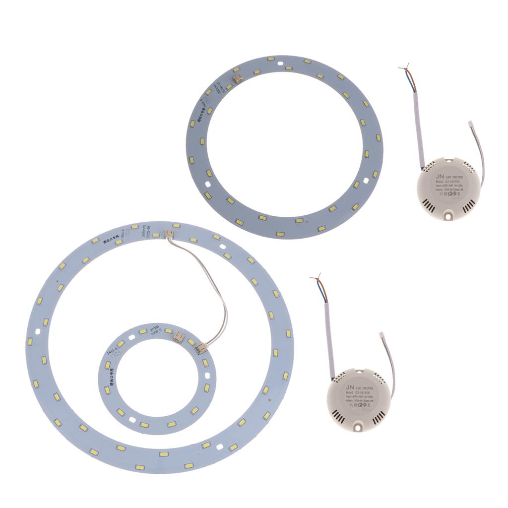 2Pcs LED Module Board Ceiling Lamp Replacement Light Bulb 220V White