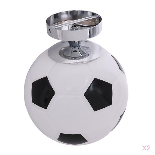 2pcs Bedroom Flush Mount Football Soccer Ceiling Lamp Ceiling Light Fixtures