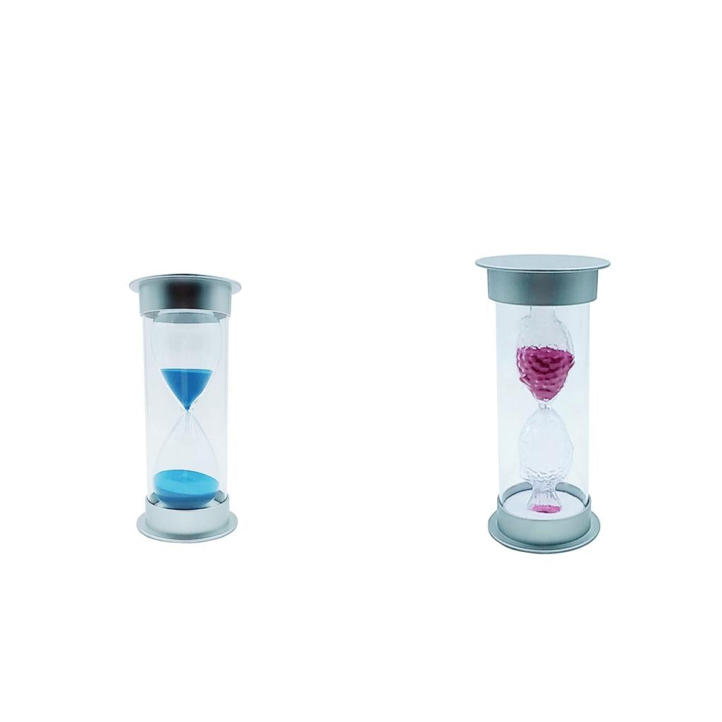 2Pcs 45 or 15 Minutes Sandglass Hourglass Sand Clock Timer Kichen Tool
