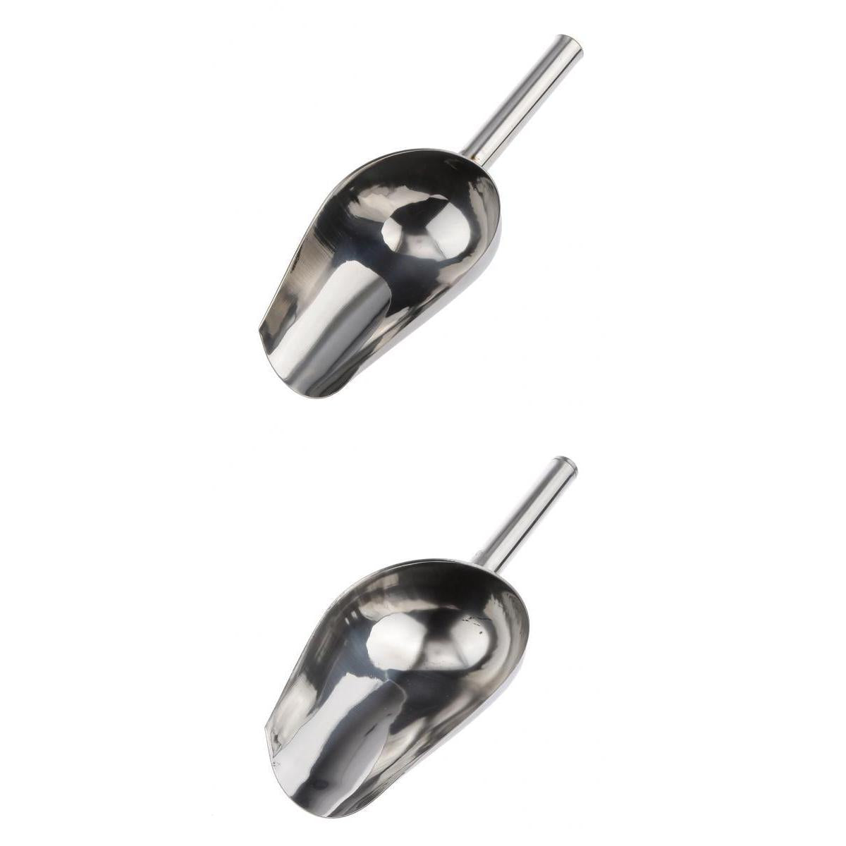 2 Pcs Stainless Steel Ice Shovel Sweets Buffet Flour Candy Tools