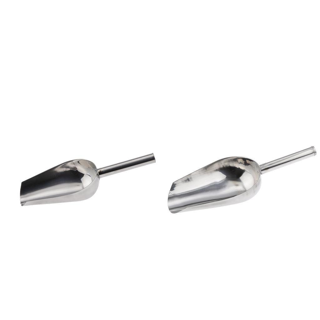 2 Pcs Stainless Steel Ice Shovel Sweets Buffet Flour Candy Tools
