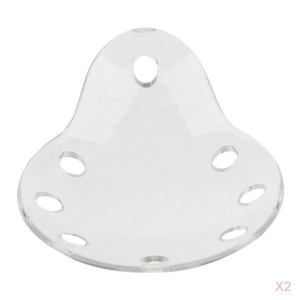 2 x Plastic Ventilated Eye Care Eye Shield with Holes No Cloth Cover 8 Holes