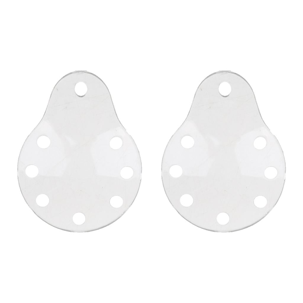 2 x Plastic Ventilated Eye Care Eye Shield with Holes No Cloth Cover 8 Holes
