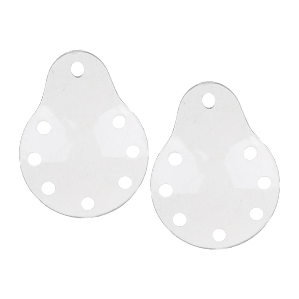 2 x Plastic Ventilated Eye Care Eye Shield with Holes No Cloth Cover 8 Holes