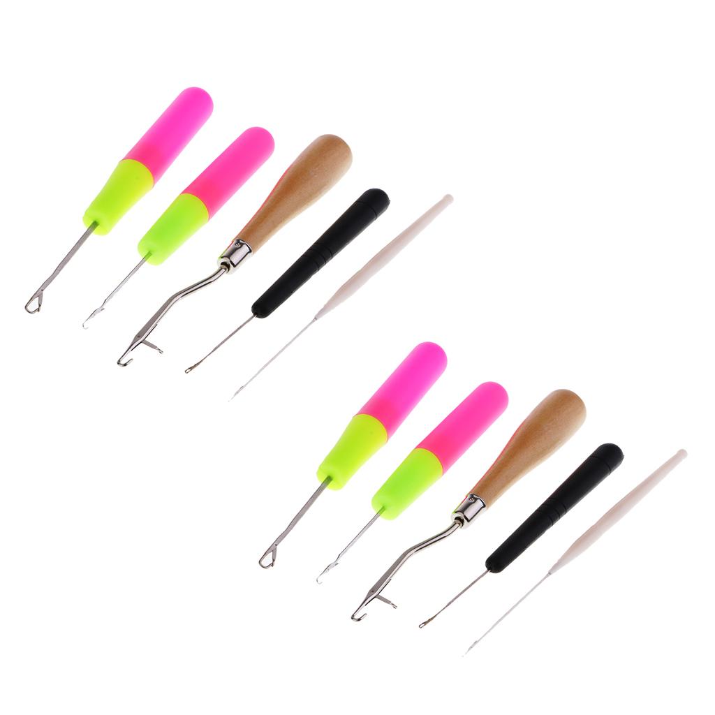 10Pc Latch Hook Crochet Needles for Hair/Micro Braid Dread Lock Maintaining