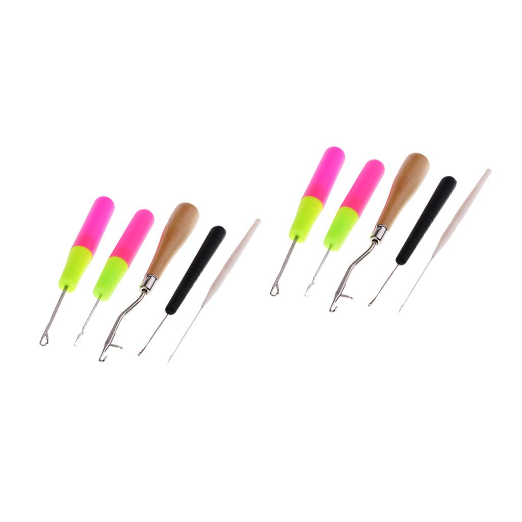 10Pc Latch Hook Crochet Needles for Hair/Micro Braid Dread Lock Maintaining