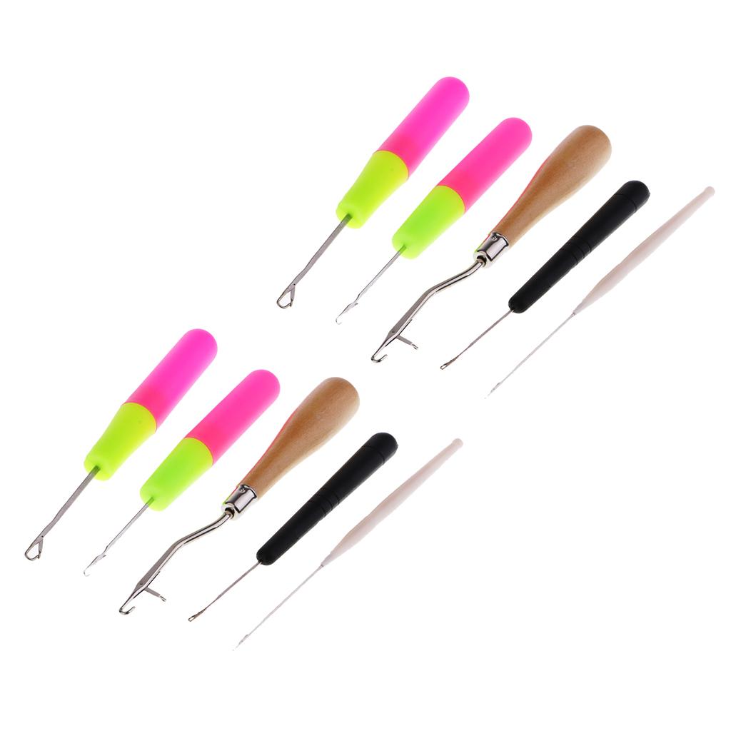 10Pc Latch Hook Crochet Needles for Hair/Micro Braid Dread Lock Maintaining