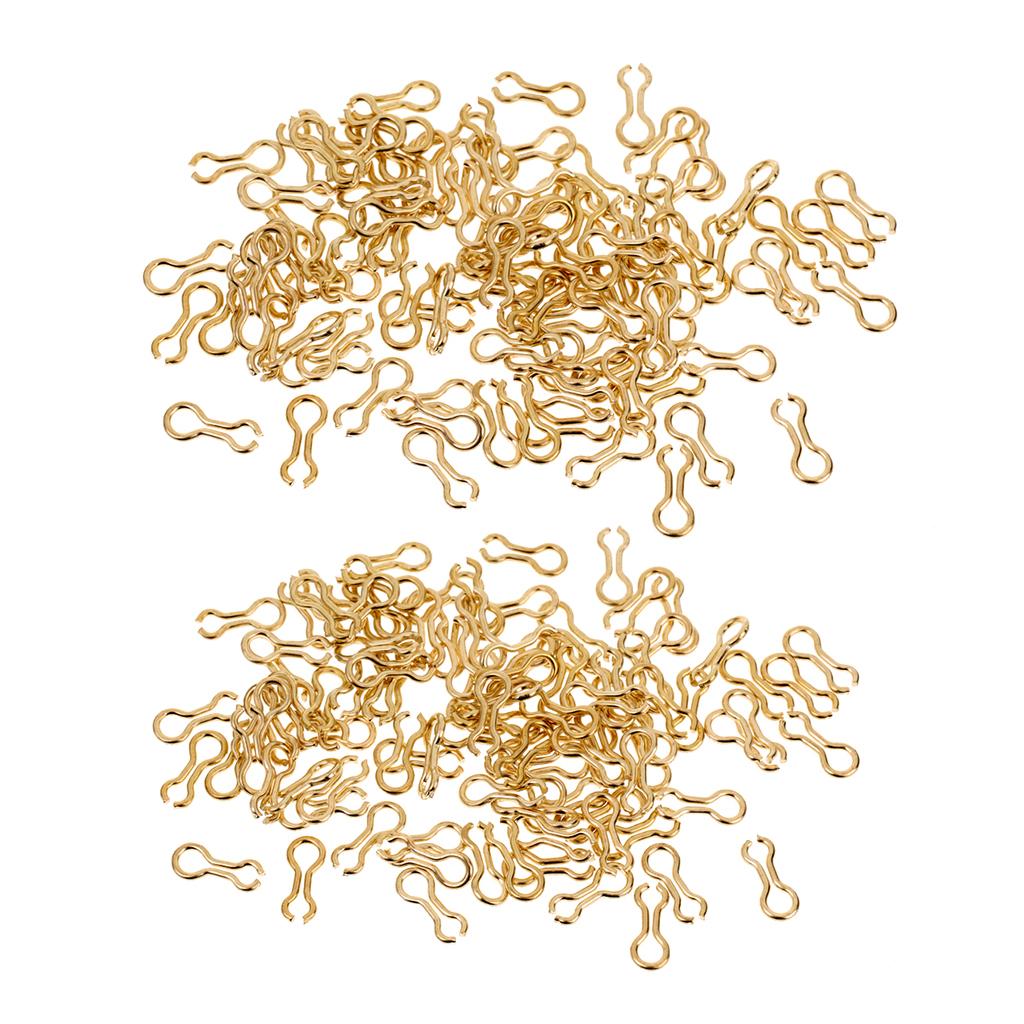 200pcs Alloy Sinker Wire Eyes Eyelets for Lead Weight Mold Fishing Tackle