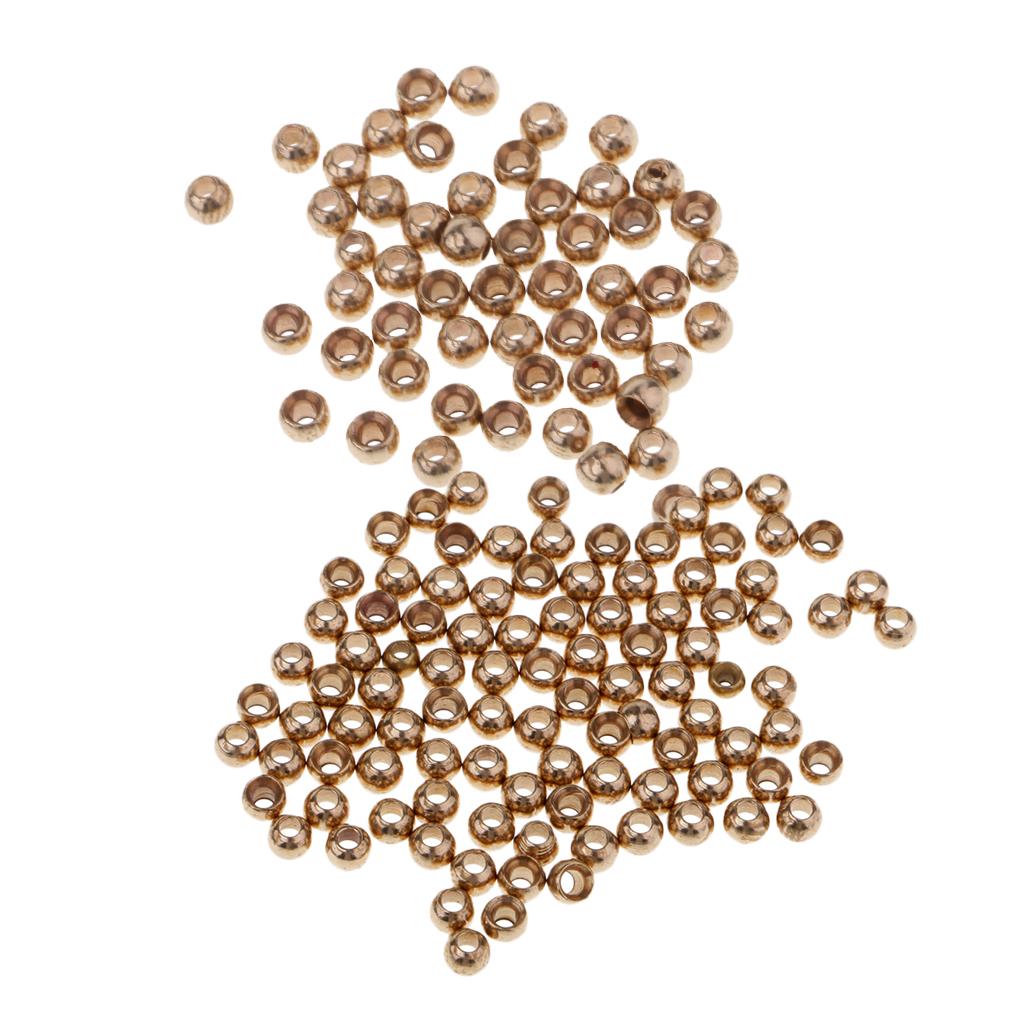 150pcs Fly Tying Beads Assortment Hook Nymph Belly Eyes Head Ball Bead