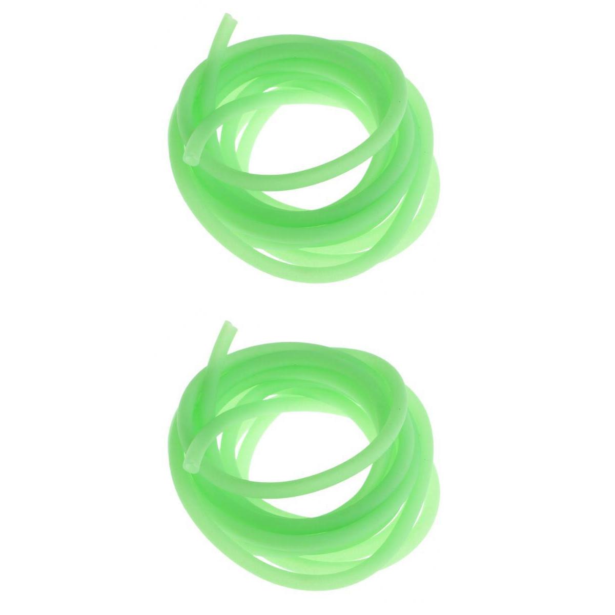 2pcs Silicone Luminous Line Tube Carp Fishing Rig Tube Sleeve DIY Tackle 2m