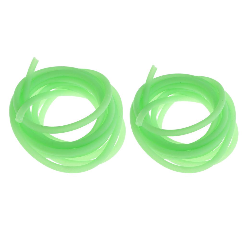 2pcs Silicone Luminous Line Tube Carp Fishing Rig Tube Sleeve DIY Tackle 2m