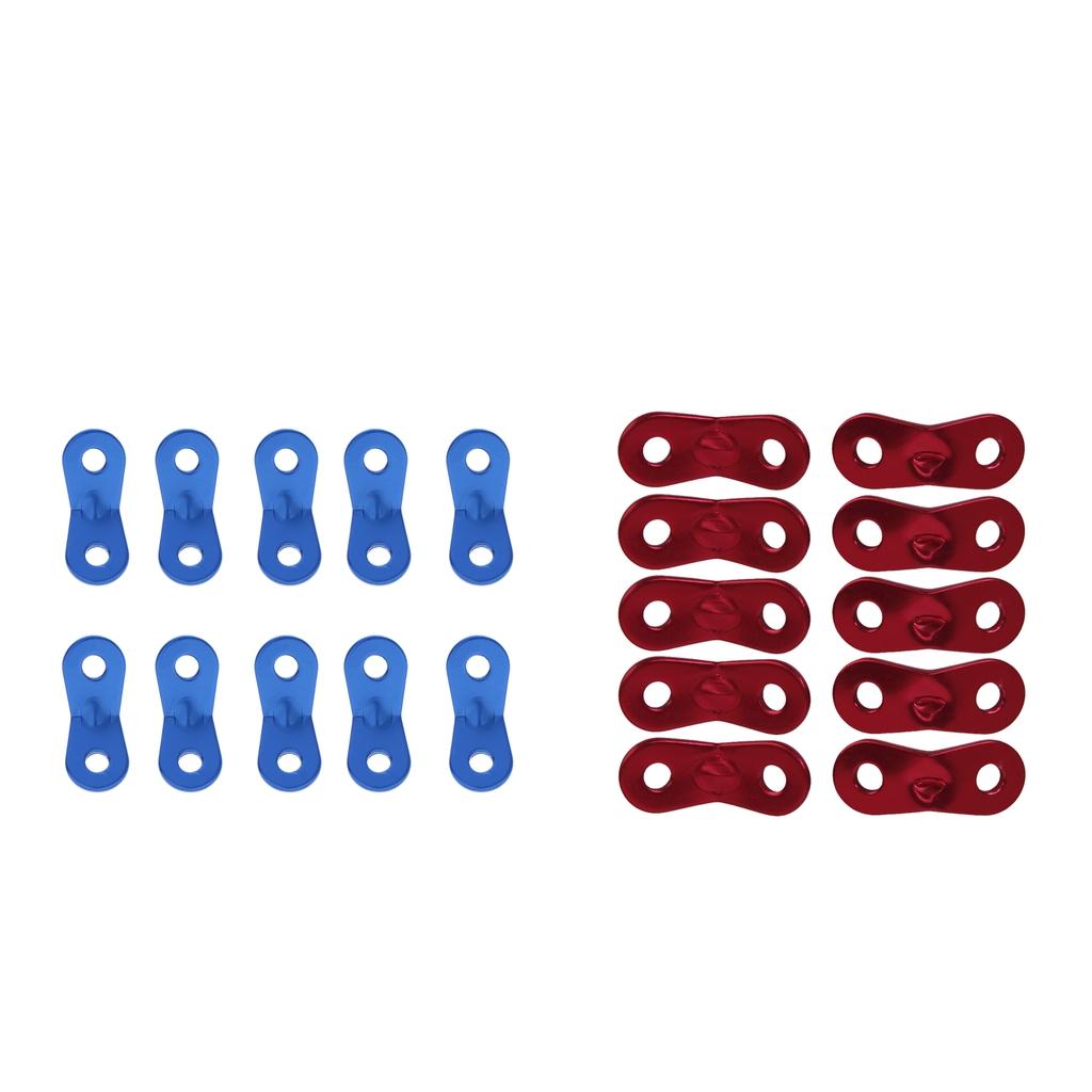 20pcs Lock Rope Tensioners Guy Line Bent Runners Camping Hiking Climbing