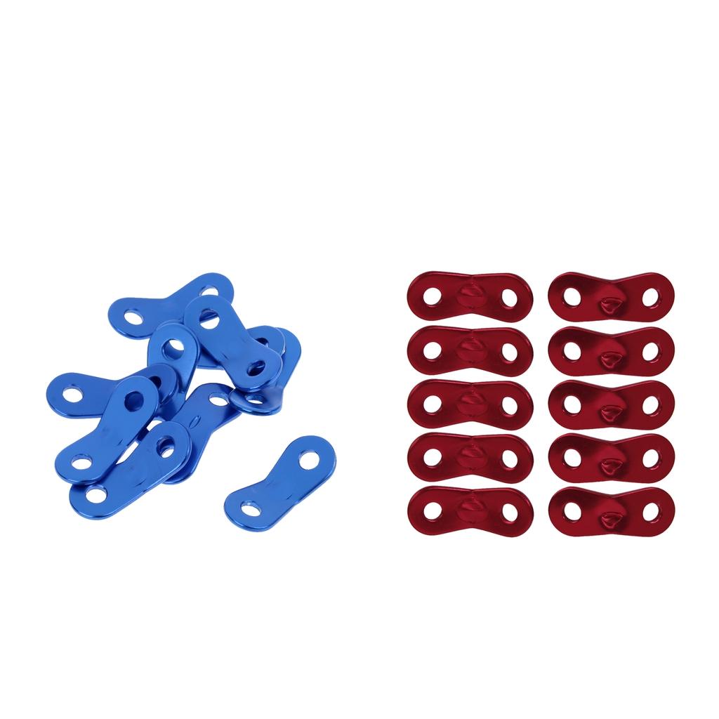 20pcs Lock Rope Tensioners Guy Line Bent Runners Camping Hiking Climbing