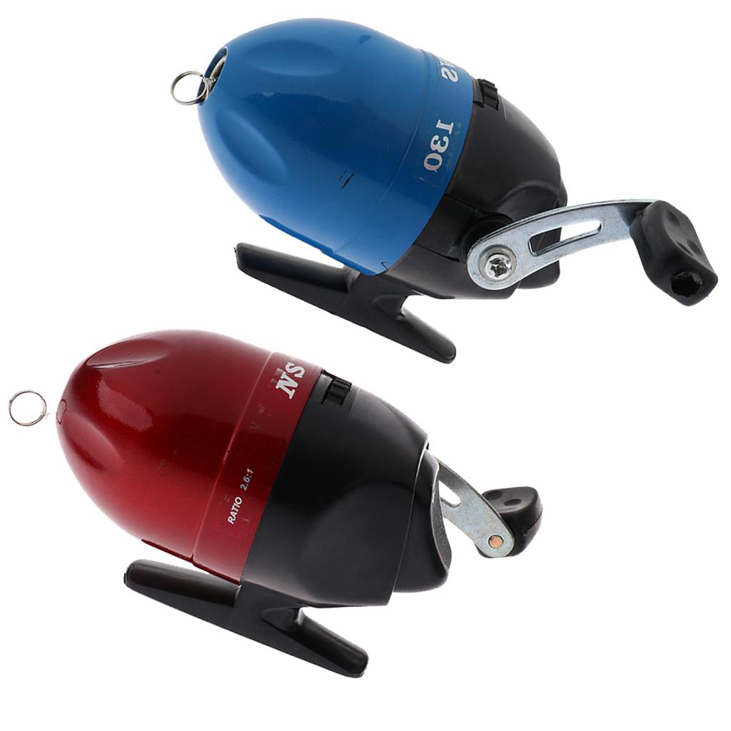 2 Pieces Mini Closed Face Reel Smooth Outlet Fishing Reel Tool