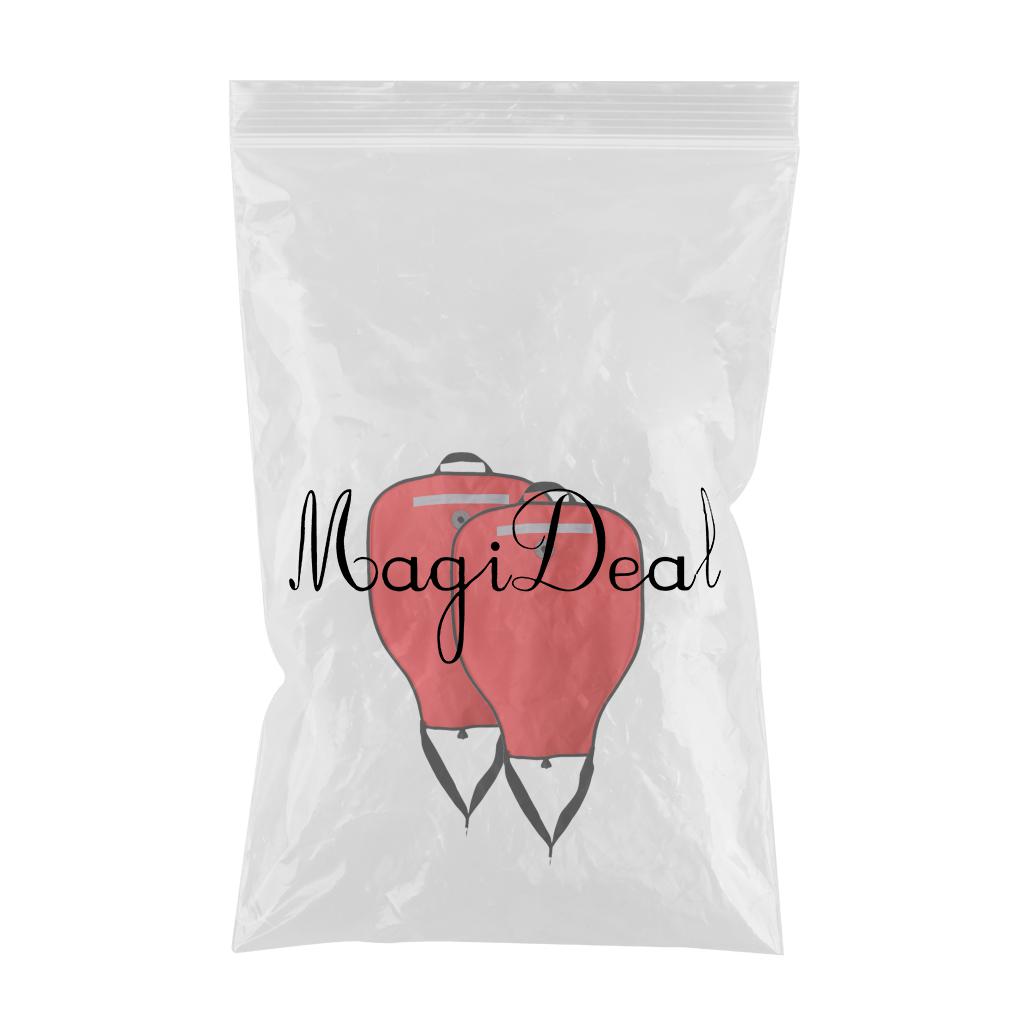 2 Piece Technical Scuba Diving 50lbs Salvage Lift Bag with Dump Valve Red