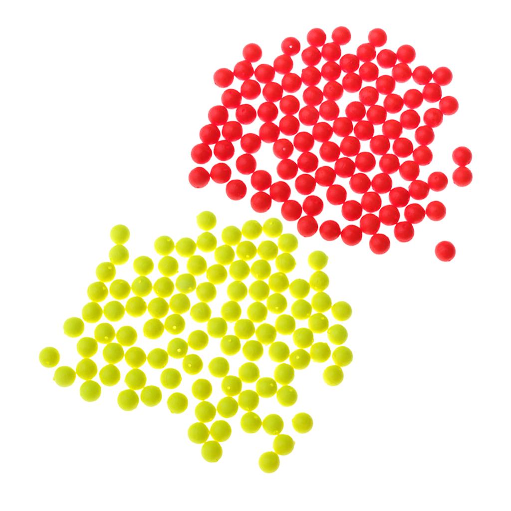 200 Pieces Fishing Floating Bobbers Drift Ball EVA Foam Strike Indicator