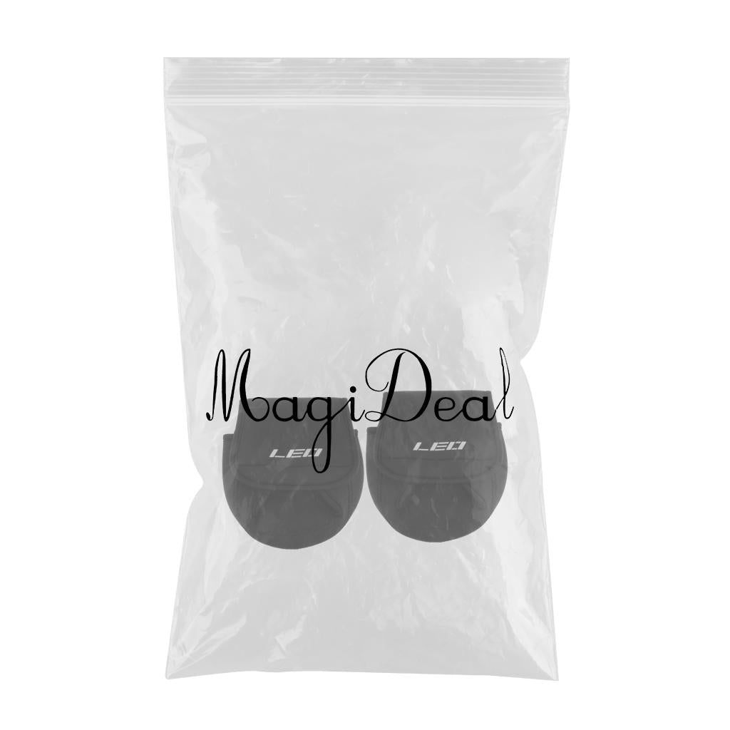 2Pcs Neoprene Holder Fishing Reel Storage Bag Protective Cover Case