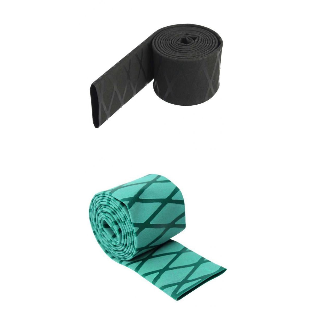 2 Pieces Non-Slip Heat Shrink Tube Grip Fishing Rod Racket Handle Sleeves
