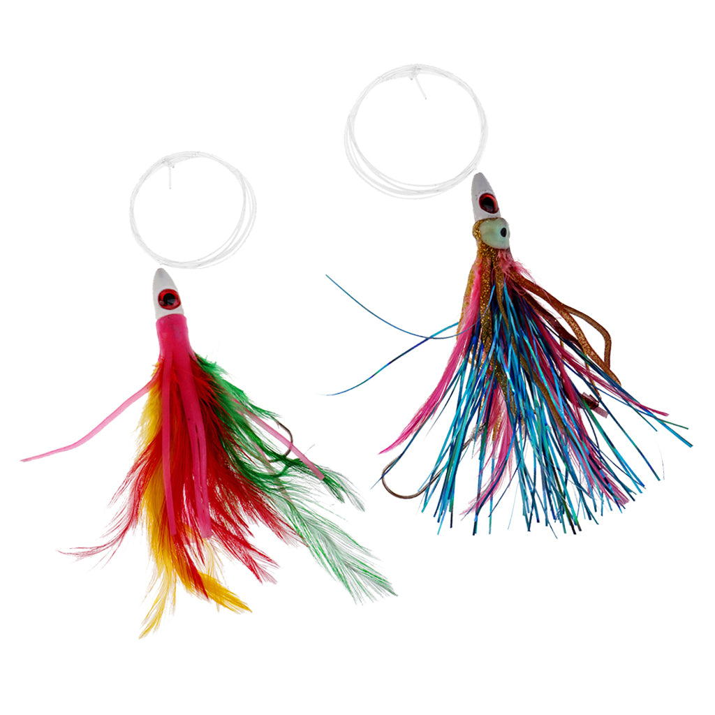 2 Pieces Big Game Saltwater Trolling Lures Marlin,Mahi,Dolphin,,Sailfish