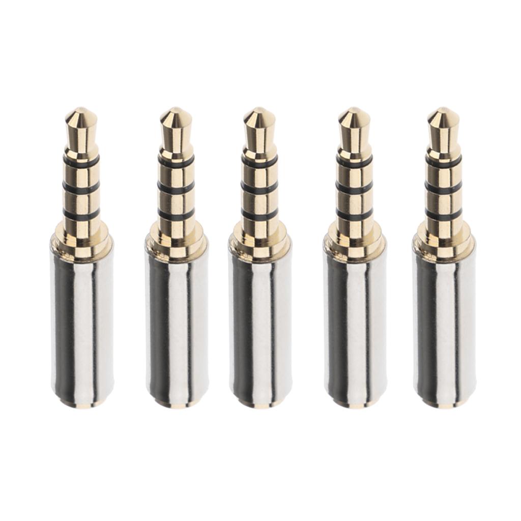 5x 3.5mm Male to 2.5mm Female Headphone Audio Adapter