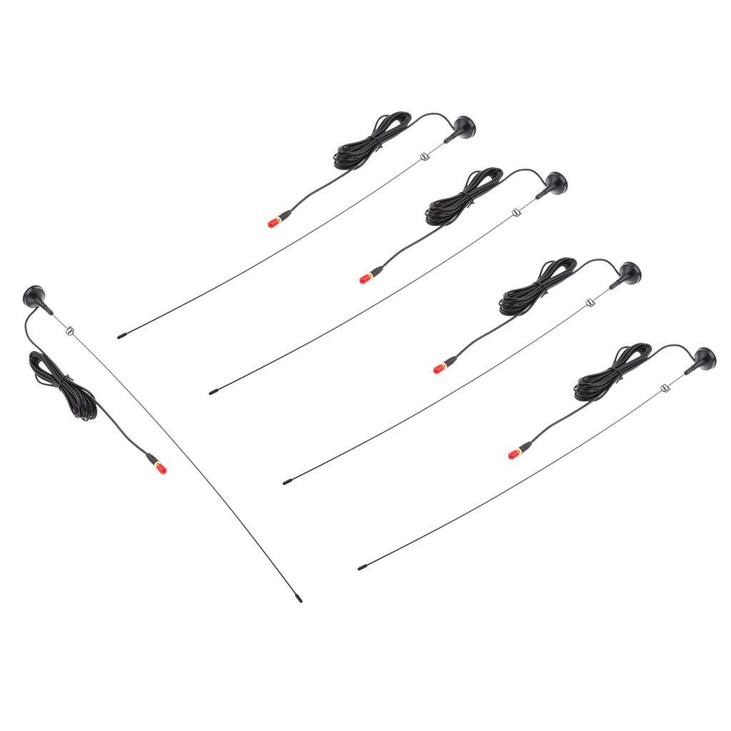 5x SMA-F Car Mobile Intercom Mount Antenna for BAOFENG 5R 7888 s/UV2/UVD1
