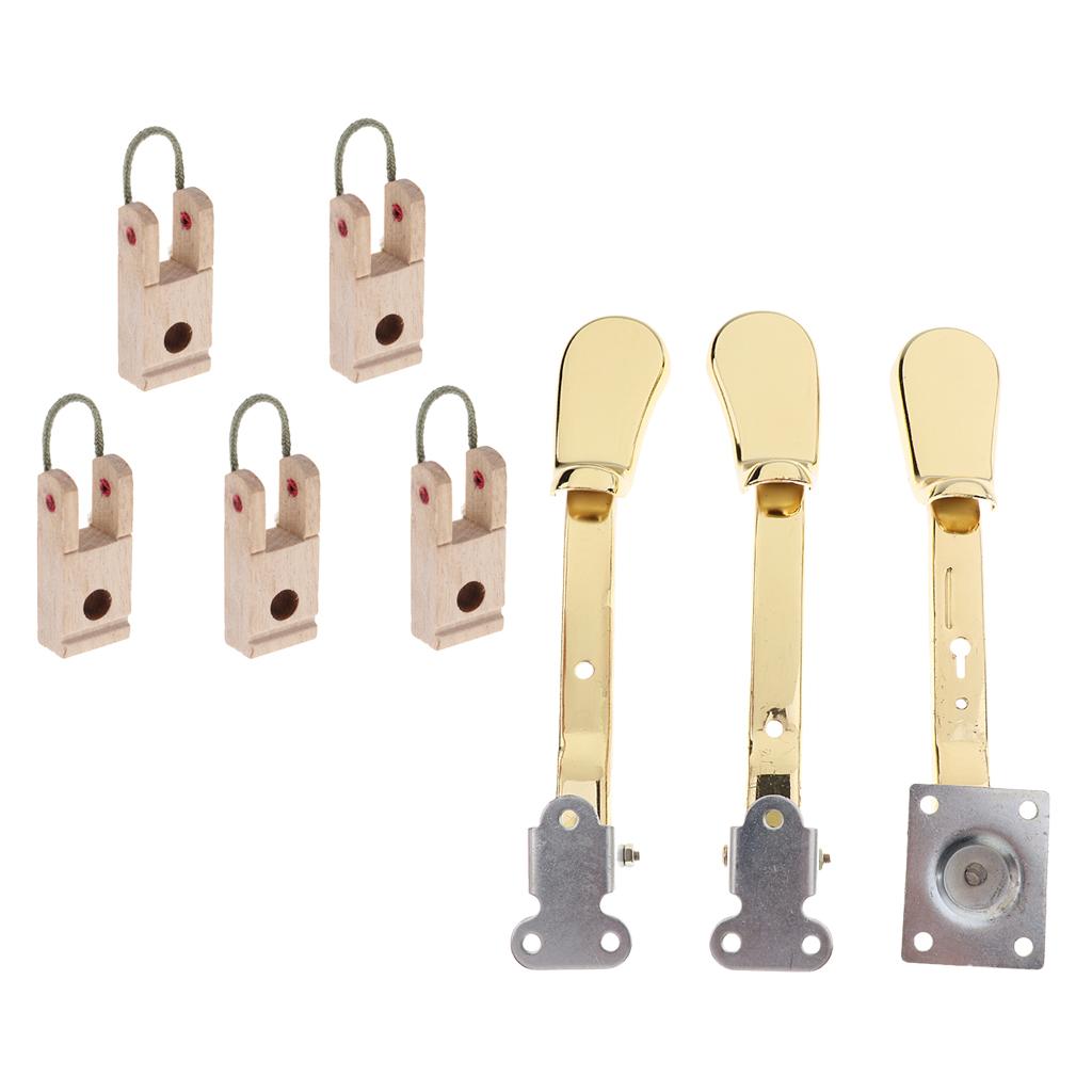 Aluminium Piano Sustain Pedal+Piano Hammer Butt Flanges for Upright Piano