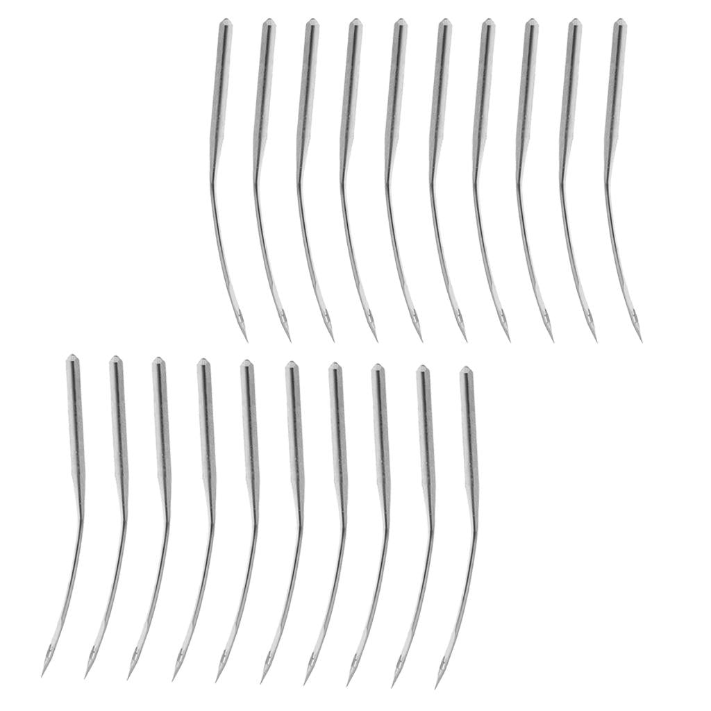 20Pcs Portable Silver Metal Blindstitch Sewing Machine Needles LW*6T
