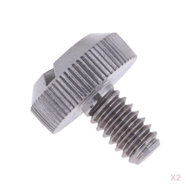 2pcs 1/4 Fender Seat Nut for Sportster Street Bob Fatbob"
