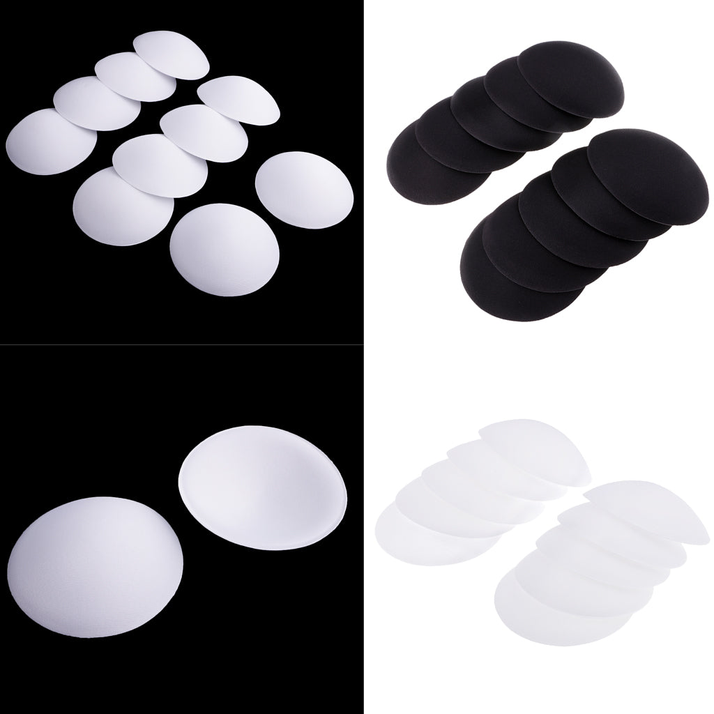 10 Pairs Women Bikinis Round Bra Pad Inserts Sponge Push Up Swimwear