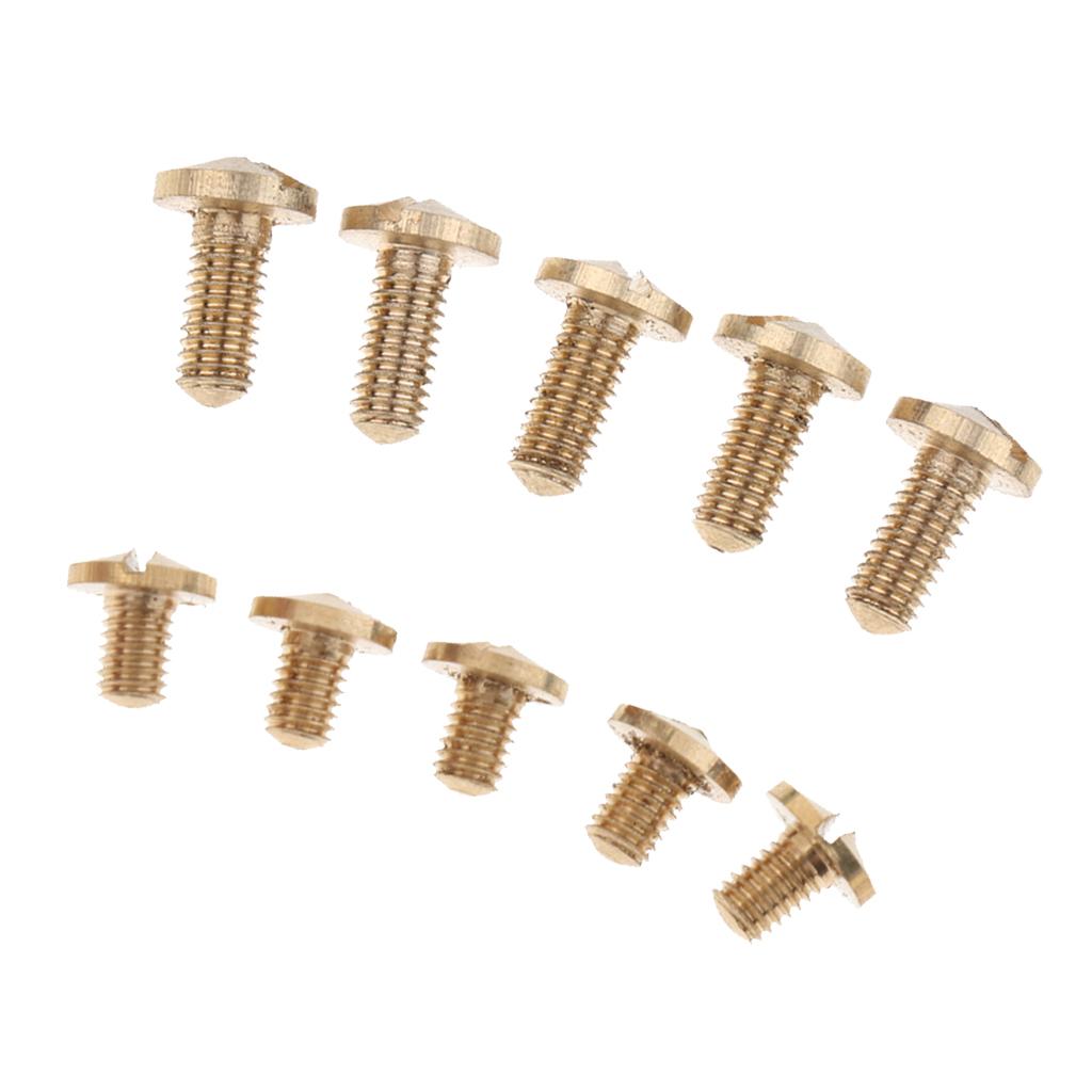 10 Pieces Saxophone Screws for Alto Tenor Soprano Sax Repair Parts 6/9mm