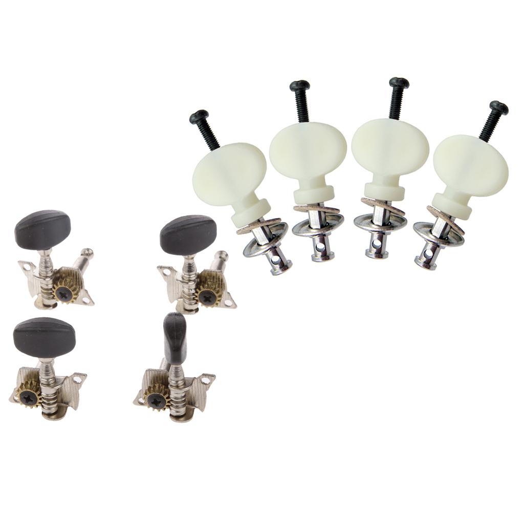 8pcs Button Tuning Pegs Machine Heads for Ukulele 4 Strings Guitars