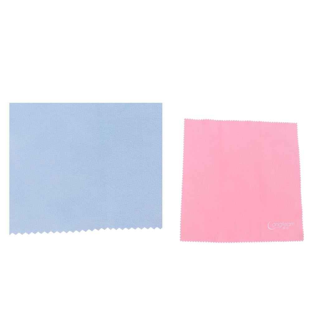2pcs Microfibre Cleaning Polishing Cloth for Guitar Violin Erhu Piano Lute